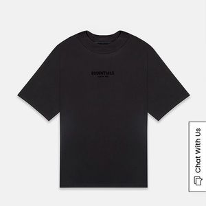 Fear of God Essentials Jet Black T-Shirt